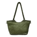 Pinta odinė rankinė #LA-B0257 – samaninė žalia