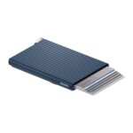 SECRID Premium+ Cardprotector+ Fluted for MagSafe aliuminio kortelių dėklas – tamsiai mėlynos sp. - Image 4
