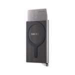 SECRID Premium+ Cardprotector+ Fluted for MagSafe aliuminio kortelių dėklas – sidabrinės sp. - Image 3
