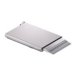 SECRID Premium+ Cardprotector+ Fluted for MagSafe aliuminio kortelių dėklas – sidabrinės sp. - Image 4