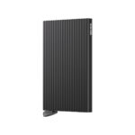 SECRID Premium+ Cardprotector+ Fluted aliuminio kortelių dėklas – juodos sp.