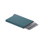 SECRID Premium+ Cardprotector+ Fluted aliuminio kortelių dėklas – melsvai žalios sp. - Image 4