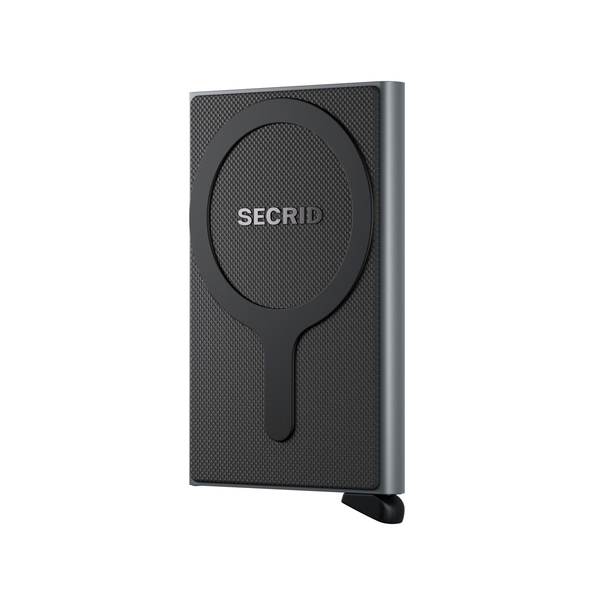 SECRID_CfM-Titanium_front_1200x1200 SECRID Cardprotector for MagSafe aliuminio kortelių dėklas – titano sp. - Image 1