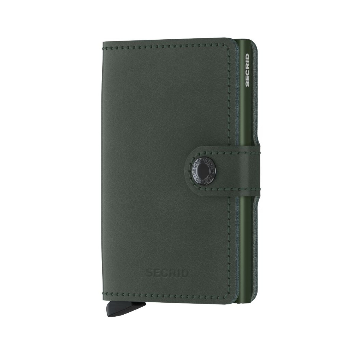 SECRID_M-Green_front_1200x1200 SECRID Original kompaktiška vienguba piniginė – žalios sp. - Image 1