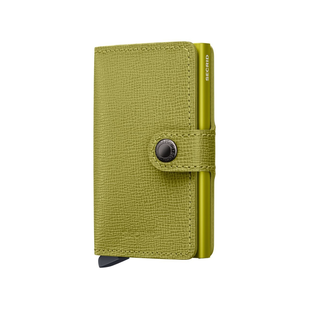 SECRID_MC-Lime_front_1200x1200 SECRID Crisple kompaktiška vienguba piniginė – laimo žalios sp. - Image 1