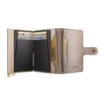 SECRID Emboss Diamond Premium+ kompaktiška vienguba piniginė – kreidos baltos sp. - Image 5