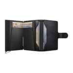 SECRID Emboss Lines Premium+ kompaktiška vienguba piniginė – juodos sp. - Image 5
