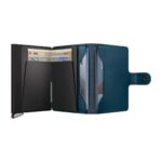 SECRID Emboss Lines Premium+ kompaktiška vienguba piniginė – mėlynai smaragdinės sp. - Image 5