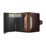 SECRID Dusk Premium+ kompaktiška dviguba piniginė – tamsiai rudos sp. - Image 5