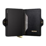 SECRID Emboss Diamond Premium+ kompaktiška dviguba piniginė – juodos sp. - Image 3