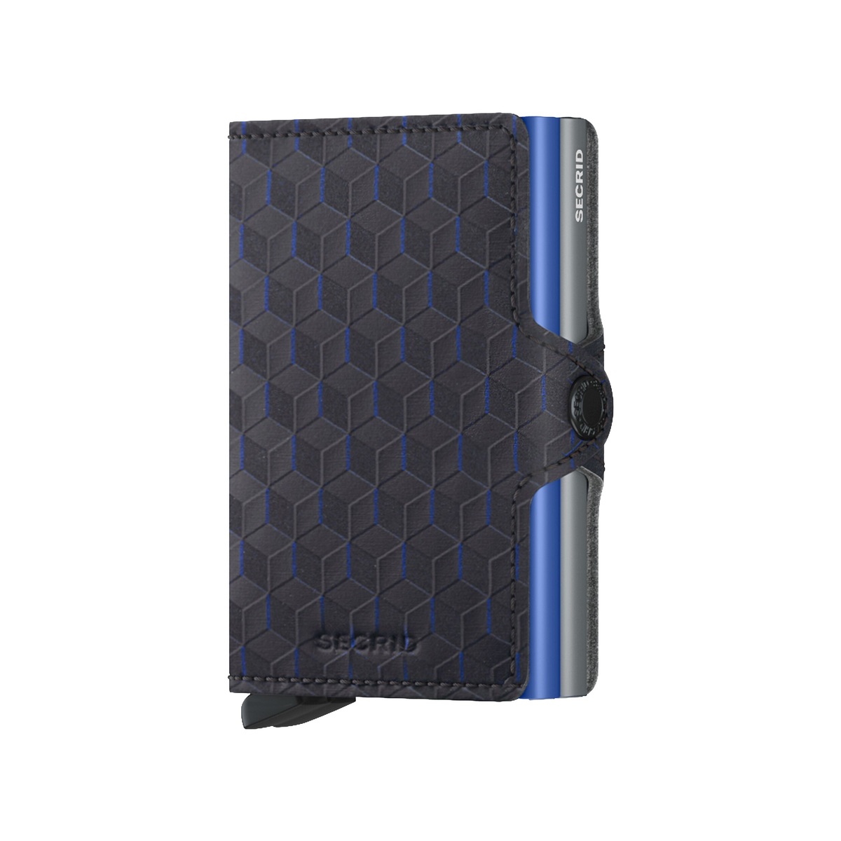SECRID_TOp-Titanium-Blue_front_1200x1200 SECRID Optical kompaktiška dviguba piniginė – titano / mėlynos sp. - Image 1
