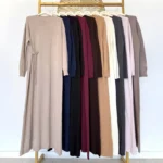 Ilga merino vilnos ir kašmyro suknelė (TU) – CLE01-11543 - Image 2