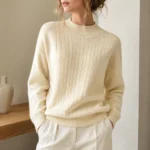 100 % merino vilnos megztinis aukšta apykakle – EM-11523