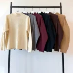 100 % merino vilnos megztinis aukšta apykakle – EM-11523 - Image 2