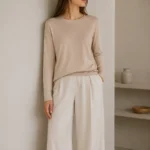 Plona modalinė palaidinė ilgomis rankovėmis – EM-ESW394 - Image 3