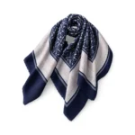Didelė viskozės skara su smulkiais ornamentais – D1508 - Image 4
