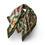 Didelė viskozės skara su rytietiškais ornamentais – B1593 - Image 3