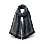 Viskozės šalikas su paisley ornamentais – X659 - Image 7