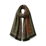Viskozės šalikas su paisley ornamentais – X659 - Image 3