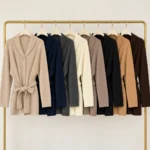 Merino vilnos ir kašmyro kardiganas su diržu (TU) – CLE01-12068 – visos spalvos
