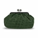 Verstos odos rankinė su krokodilo raštu #157630 – verde-militare