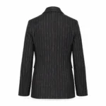 Dryžuotas kostiuminis švarkas 95660 – juoda-nugara