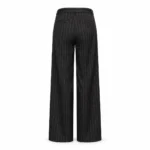 Dryžuotos klasikinės kelnės 95661 – juoda-nugara