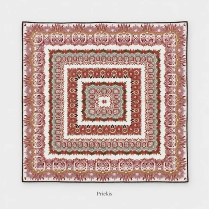 Dvipusė kašmyro ir šilko skara Caterina, 70 × 70 cm – Priekis