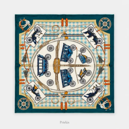 Dvipusė kašmyro ir šilko skara Ottavia, 70 × 70 cm – Priekis