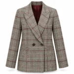 Dvieilis languotas švarkas – 27B6306 – GRIGIO