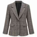 Languotas švarkas su kutais nugaroje – 27B6507 – GRIGIO/BEIGE