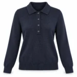 Vilnonis polo megztinis su sagomis – WL1028AI26 – BLU