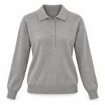 Vilnonis polo megztinis su sagomis – WL1028AI26 – GRIGIO