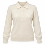 Vilnonis polo megztinis su sagomis – WL1028AI26 – PANNA