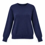 Vilnonis megztinis apvalia iškirpte – WL104AI26 – BLU