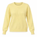 Vilnonis megztinis apvalia iškirpte – WL104AI26 – GIALLO
