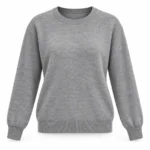 Vilnonis megztinis apvalia iškirpte – WL104AI26 – GRIGIO