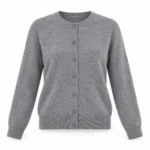 Vilnonis kardiganas su sagomis – WL145AI26 – GRIGIO