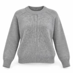 Laisvas vilnonis megztinis reglano rankovėmis – WL227AI26 – GRIGIO