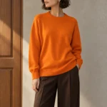 Laisvo silueto vilnonis megztinis – WL533AI26 – ARANCIO