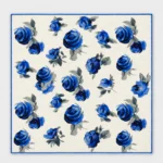 Vilnonė skara Rosalia, 70 × 70 cm – išskleista skara