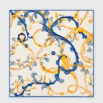 Vilnonė skara Vittoria, 70 × 70 cm – išskleista skara